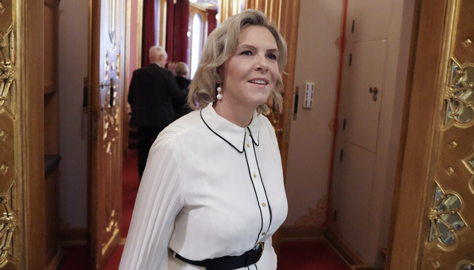 FREGATTER: Sylvi Listhaug (Frp) mener Norge bør vurdere amerikanske fregatter. Her fotografert i februar i forbindelse med en debatt på Stortinget om regjeringens politikk.