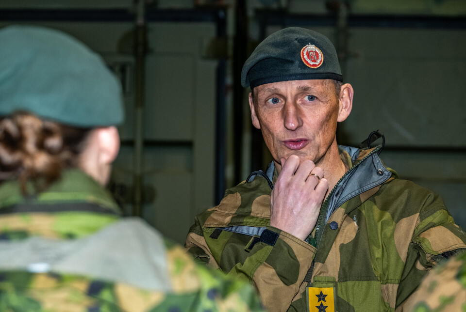 IS I MAGEN: Eirik Kristoffersen tror at USA fortsatt ser verdien i et sterkt samarbeid med Norge. Her fotografert i Garnisonen i Sør-Varanger (GSV) på Høybuktmoen.