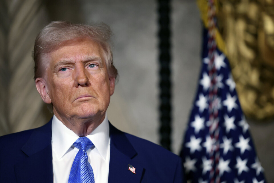 IKKE BEKYMRET: President Donald Trump er ikke bekymret over russisk opprustning langs grensen til Finland og Norge.