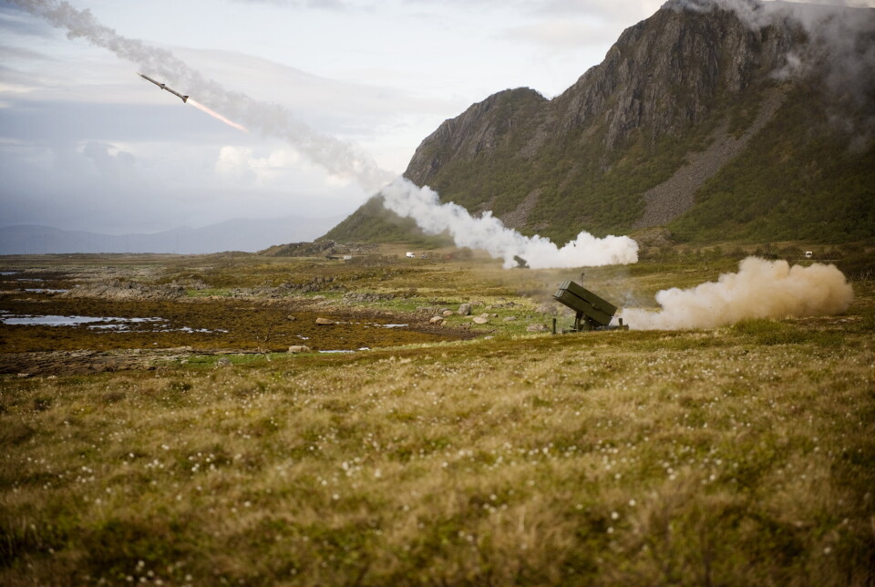 NASAMS: Luftvern prøveskytes på Andøya.