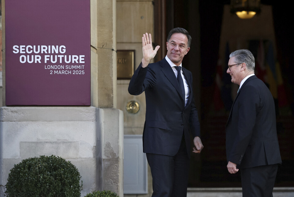 LONDON: Statsminister Keir Starmer tok søndag imot Natos generalsekretær Mark Rutte i Lancaster House i London.