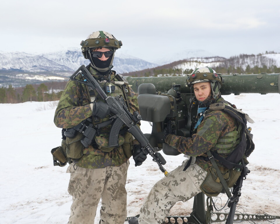 Finske vernepliktige «skyter ned» fly på Setermoen