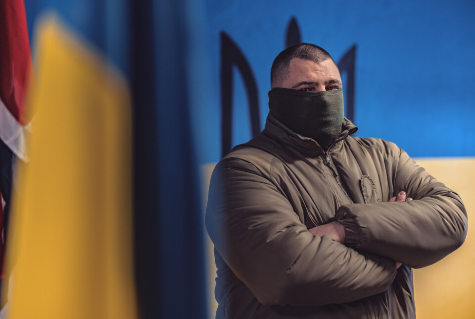 KLAR TIL STRID: 'Tanchik' er ukrainernes representant under opptreningen i Norge.