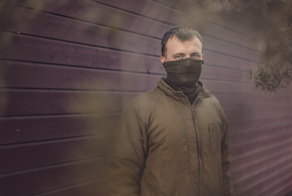 SKYTER NED DRONER: Den ukrainske soldaten 'Max' har blant annet lært seg lederegenskaper i løpet av de fem ukene på kurset.