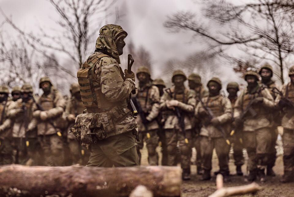 INTERFLEX: Ukrainske soldater i Storbritannia der de fikk utdanning av norske instruktører.
