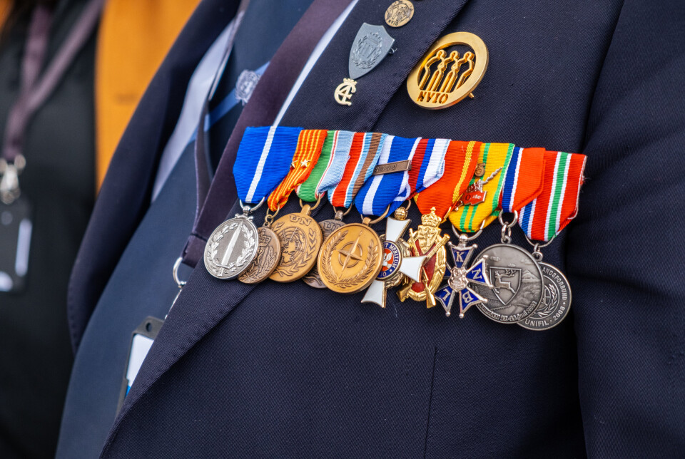 ANERKJENNELSE: Regjeringen må prioritere midler til utenlandsveteranene, mener SIOPS. Bildet er fra arkivet og viser medaljene til en veteran som blant annet har tjenestegjort i internasjonale operasjoner i Balkan.