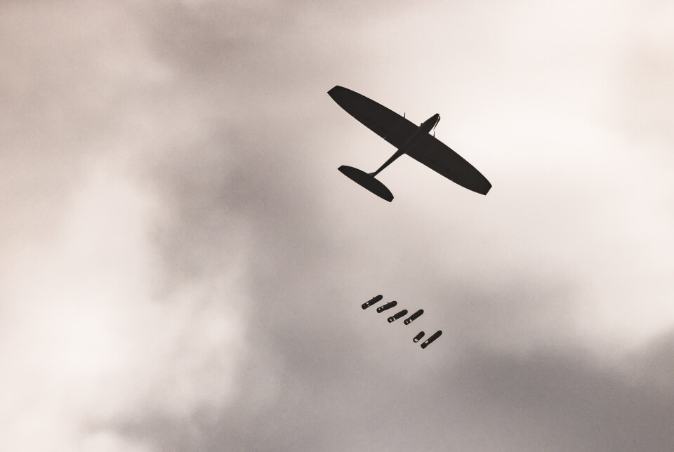 UKRAINSK DRONE: Det ukrainske selskapet Armadrone viste fram sin «Punisher» og «Rex»-drone da Forsvarets forum var på besøk i Ukraina juni i fjor.