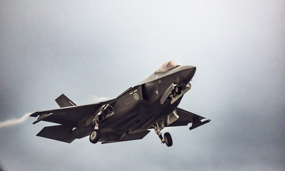 TEKNOLOGI: F-35 tar av fra Ørland flystasjon.