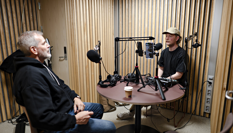 I STUDIOET: Andre gjest i podkasten er veteran Freddy Bolle. Episoden kommer i påsken.