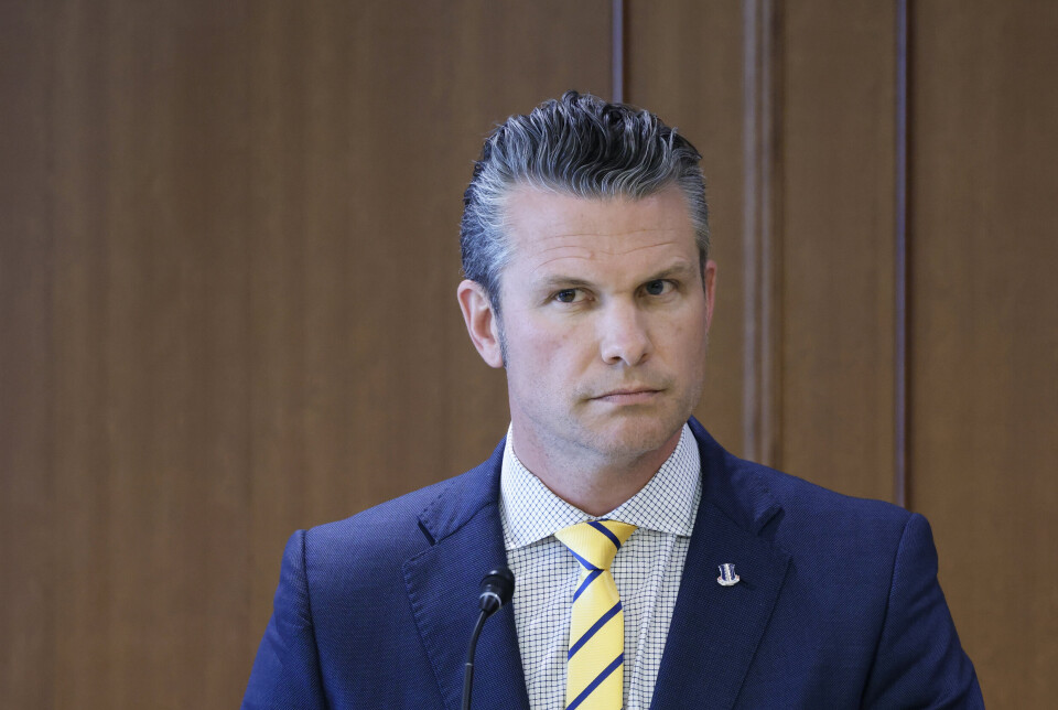 OMDISKUTERT: USAs forsvarsminister Pete Hegseth har vært i hardt vær etter at det kom fram at han skal ha delt fortrolig informasjon i en chat-gruppe.