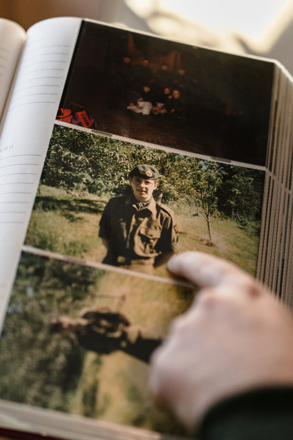 FILLER: Dette bildet fra en HV-øvelse i fjor høst, viser Gram den nyeste uniformen han er tildelt på redelig vis.