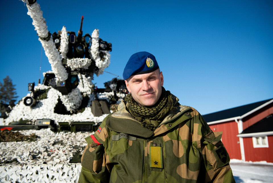 2019: Lervik bar Shemagh under øvelse Northern Wind i Sverige.