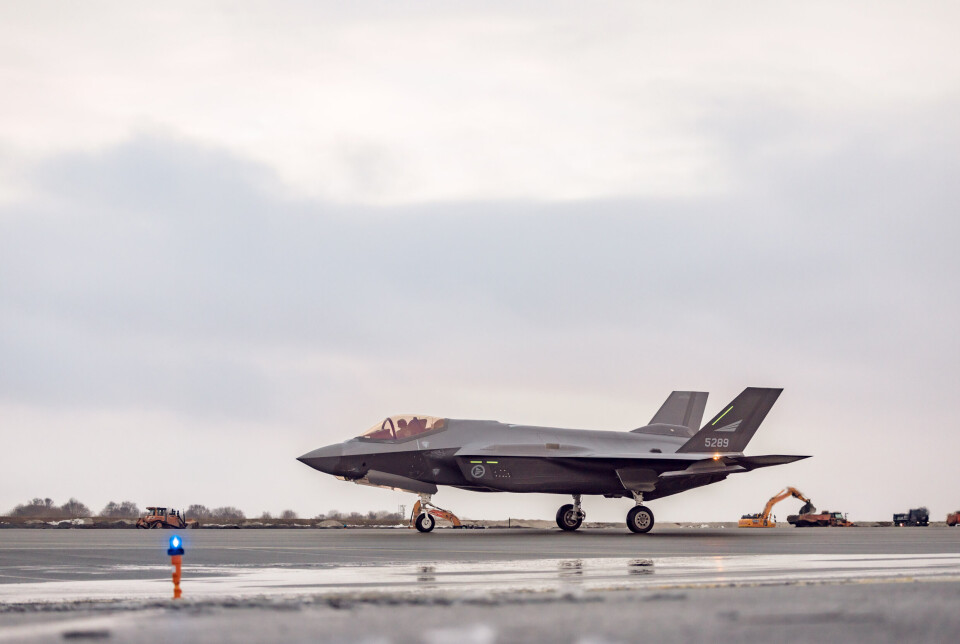 KAMPFLY: Norge har en F-35-flåte på 52 kampfly. Her tar et av dem av fra Ørland flystasjon i januar i fjor.