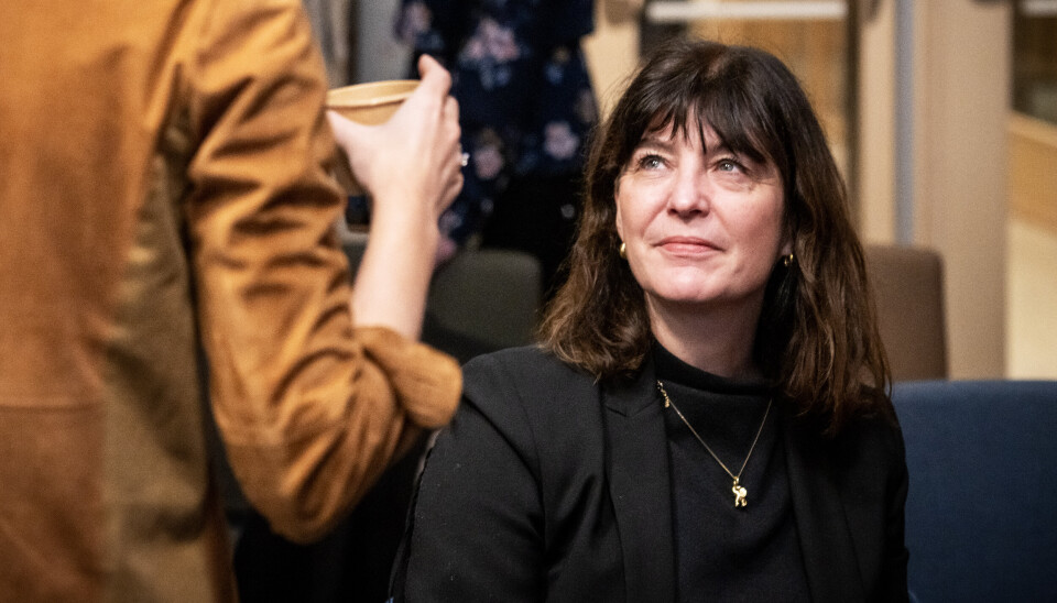 ANKER: Styreleder i Tinius Kjersti Løken Stavrum, her avbildet i Pressens hus i mars 2025. Nå anker stiftelsen dommen fra tingretten.