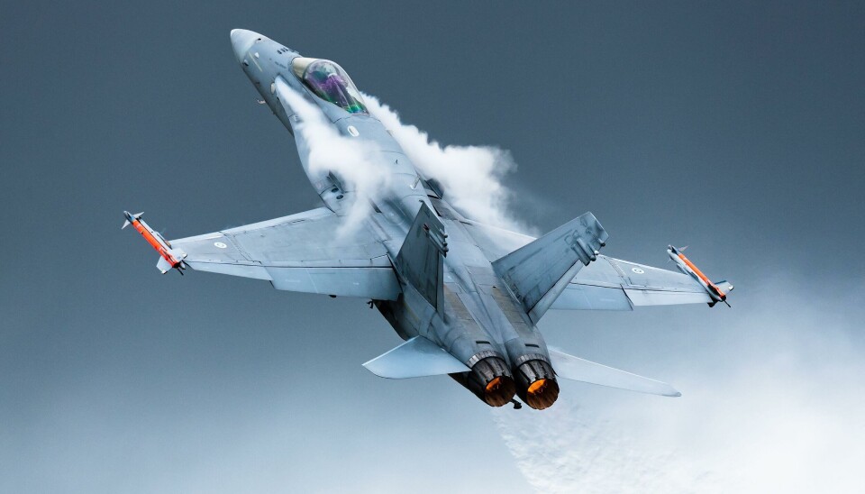 ULYKKE: Et finsk F/A-18 Hornet jagerfly tilhørende det finske luftforsvaret har styrtet i Rovaniemi. Dette bildet er et illustrasjonsbilde.