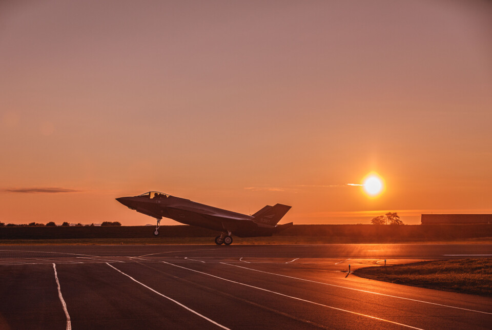Tre nye F-35 leveres på Ørland flystasjon. Foto: Krister Sørbø, Forsvarets Forum