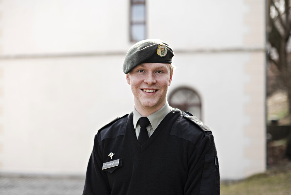 BEKMYRET: Mikael Leonhardsen er landstillitsvalgt i Forsvaret og er bekymret for at ikke alle vernepliktige soldater får stemt ved høstens stortingsvalg.
