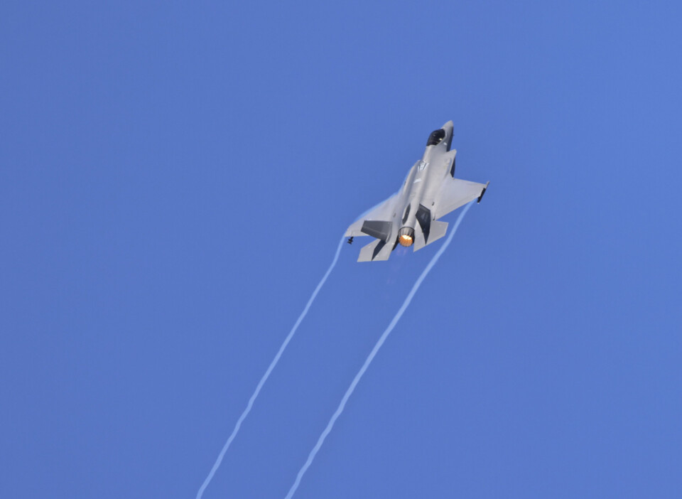 F-35: Øvelse med Forsvarets F-35.