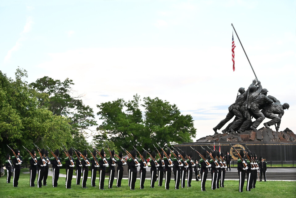IWO JIMA: Garden foran Iwo Jima-monumentet.