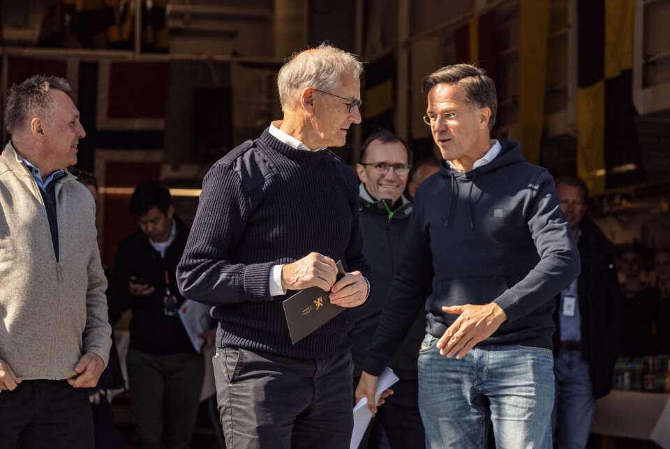 BUDSKAP: Det var mye som skulle frem til Nato-sjef Mark Rutte under besøket på Ramsund og Evenes.