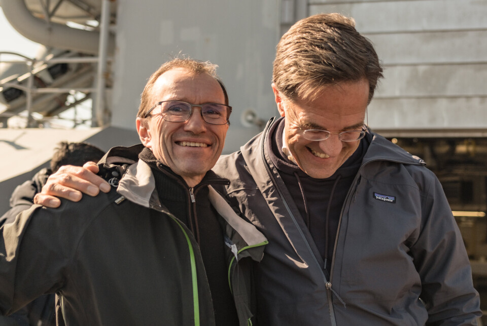 GOD STEMNING: Tonen var god mellom Espen Barth Eide og Mark Rutte.