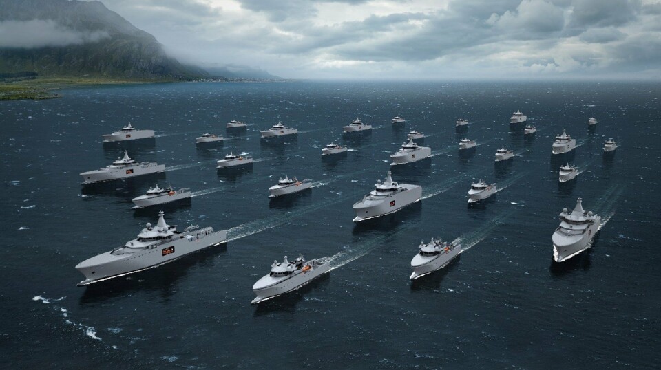 NYE SKIP: Kongsberg Vanguard-konsept kan bli norsk – og litauisk.
