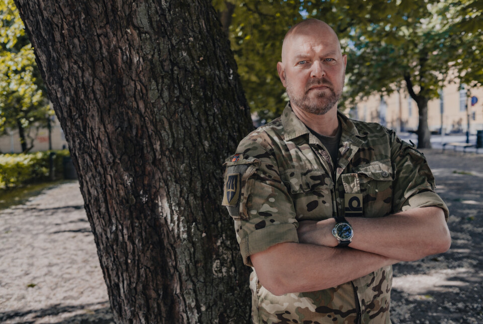 FIKK MEDALJE: Kommandør Kåre Karlsen er sjef for Marinejegerkommandoen. Nå har han fått United States Special Operations Command Medal, som den andre nordmannen noensinne.