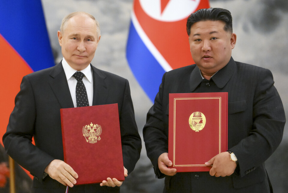 SAMMARBEIDER: I fjor signerte Russlands president Vladimir Putin og Nord-Koreas president Kim Jong-un en strategisk samarbeidsavtale.