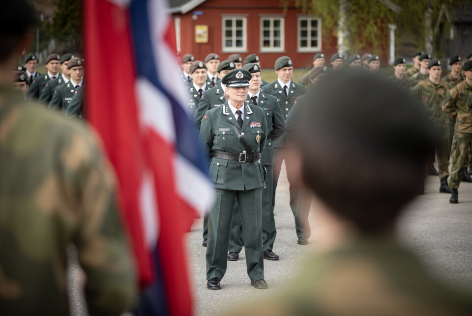 BYTTER JOBB: Oberst Ranie Tomter har lang erfaring fra Forsvaret. Her fotografert under frigjørings- og veterandagen 8. mai 2025 på Jørstadmoen.