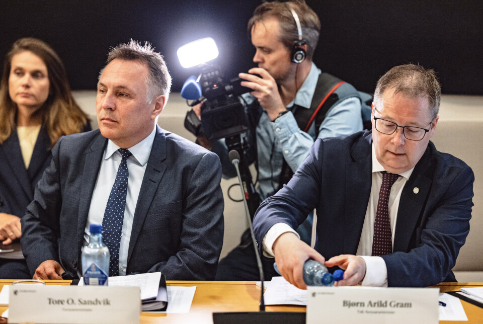 HØRING: Forsvarsminister Tore O. Sandvik og tidligere forsvarsminister Bjørn Arild Gram.