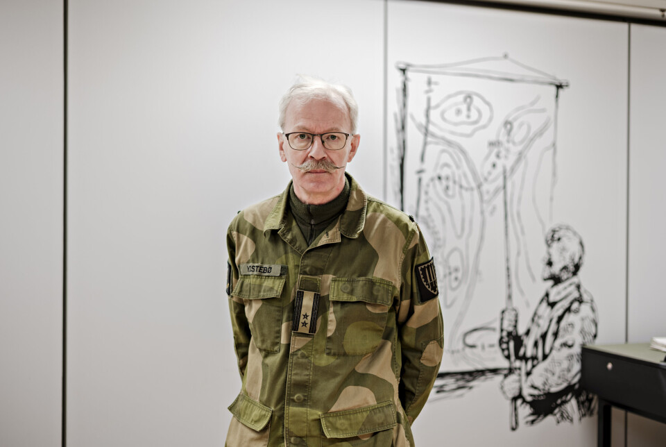KRIGSFORSKER: Palle Ydstebø hovedlærer på Krigsskolen følger krigen i Ukraina tett.