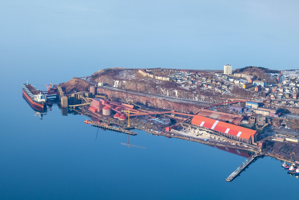 NARVIK HAVN: Narvik havn har en maks kapasitet på 30 millioner tonn i året. Avbildet er havna i 2014.