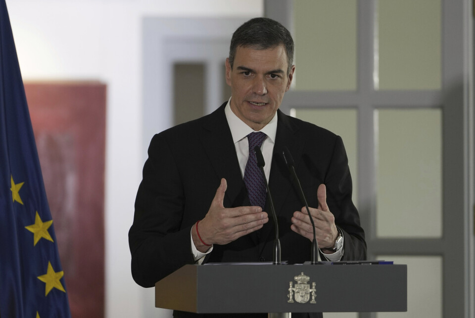 FÅR UNNTAK: Spanias statsminister Pedro Sánchez, her avbildet i Beijing i april.