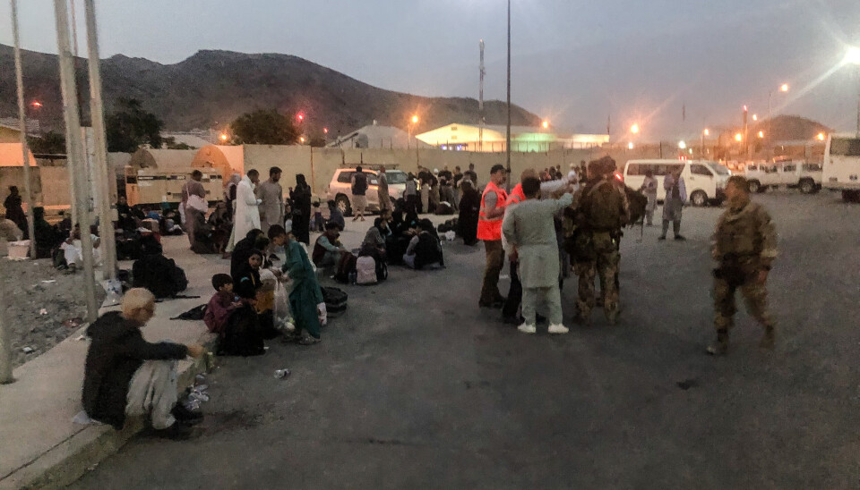 DRAMATISK: Her ser dere et bilde som Salberg selv tok fra Kabul.