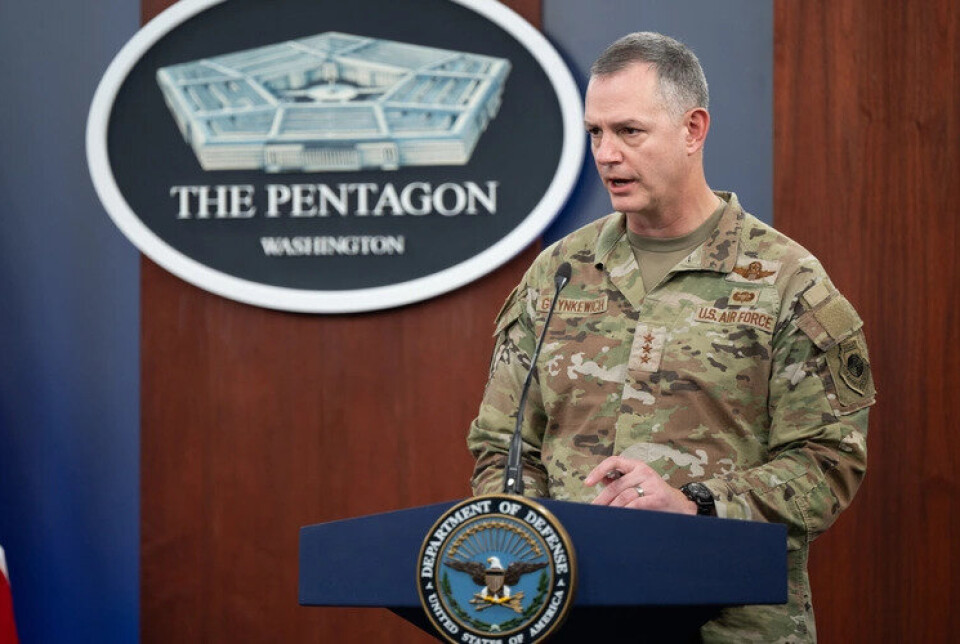 SACEUR: General Alexis Grynkewich under en pressekonferanse i Pentagon i mars 2025. Tirsdag tok han over som Saceur.