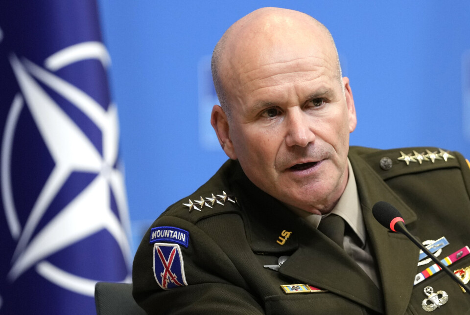 TAKKET AV: General Christopher Cavoli har vært sjef for amerikanske styrker i Europa og øverstkommanderende for Natos militære styrker i Europa de siste tre årene. Bildet er fra en pressekonferanse i januar 2024.