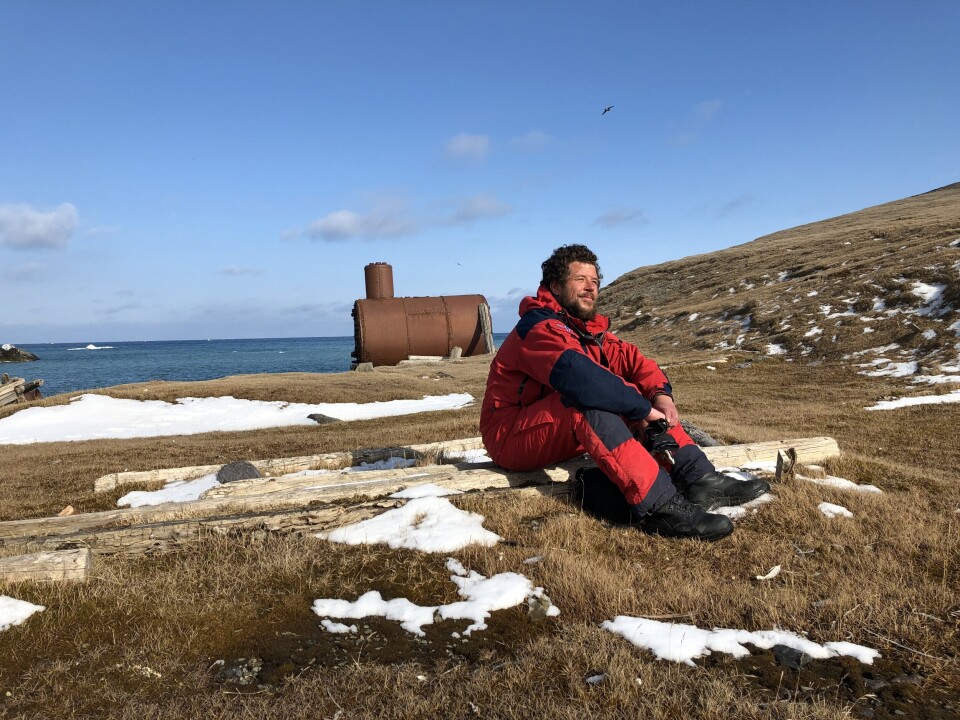 POLARE STRØK: Geir Ove Aspnes på Bjørnøya.