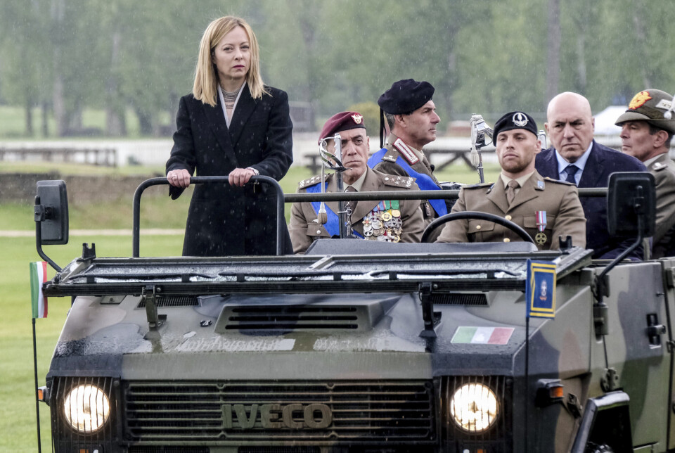Italias statsminister Giorgia Meloni leder et lite kampvillig folk. Få italienere vil forsvare landet sitt i en krig.