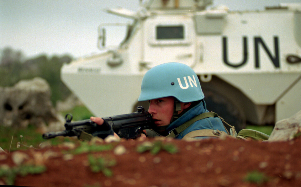 UNIFIL: En norsk soldat i FN-styrken UNIFIL i Libanon.