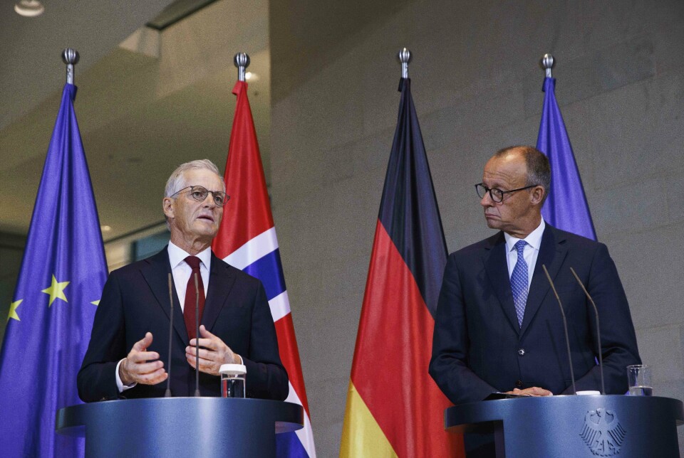 SAMARBEID: De to regjeringslederne bekreftet et tettere strategisk samarbeid mellom Tyskland og Norge i tiden framover. I høst planlegger de å inngå en forsvarsavtale.