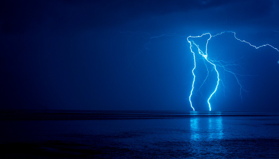 NEDSLAG: Lynnedslag ved Bamble i Telemark i 2021.