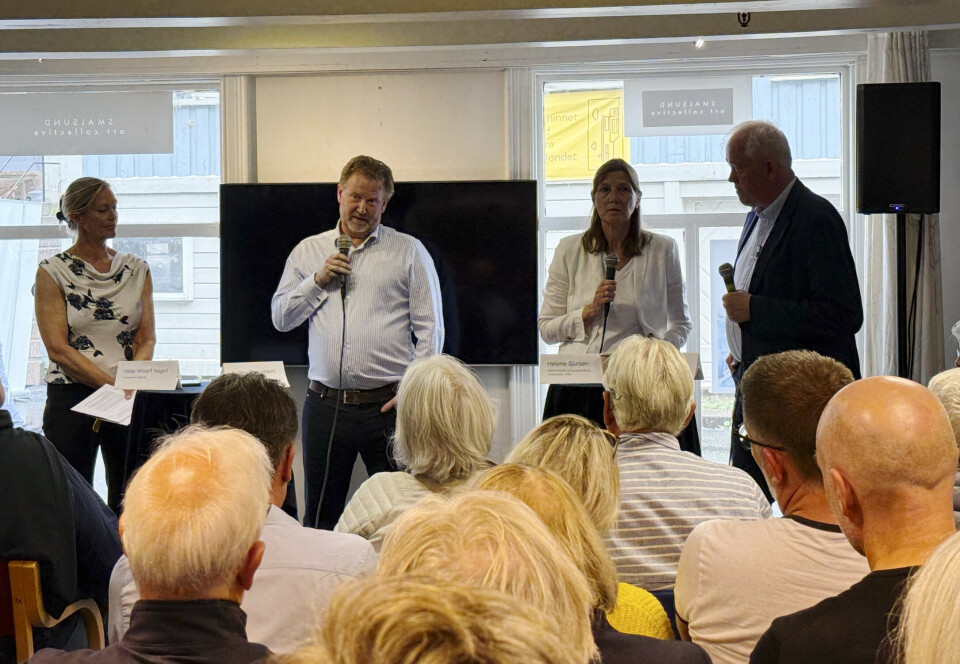 ENIGHET: Anders Romarheim fra Institutt for Forsvarsstudier, Helene Sjursen fra ARENA og Bjørn Olav Knutsen fra Forsvarets Forskningsinstitutt var alle enige om at dagens sikkerhetspolitiske situasjon nødvendiggjør en ny EU-debatt. Hilde Wisløff Nagell fra Tankesmien Agenda var ordstyrer.