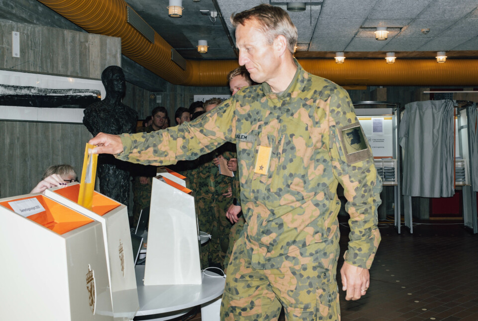 FERSK SJEF: Nyutnevnt sjef for Finnmarksbrigaden, brigader John Olav Fuglem, stemmer.