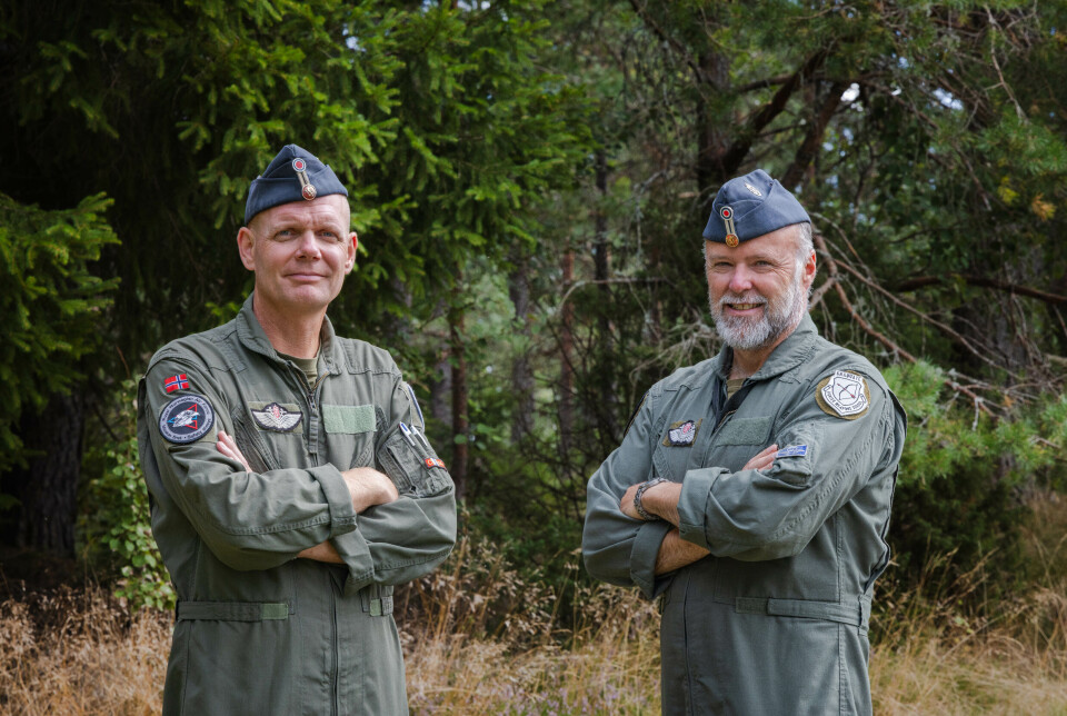 NYE JOBBER: Knut Egil Hansen (t.v.) og Per Morten Storengen har fått nye roller i Luftforsvaret.