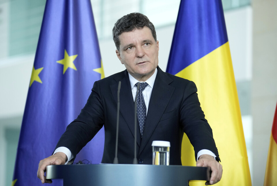 LANDET FORDØMMER: Romanias President Nicusor Dan.