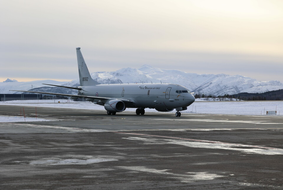 EVENES: Et norsk P-8 på Evenes.