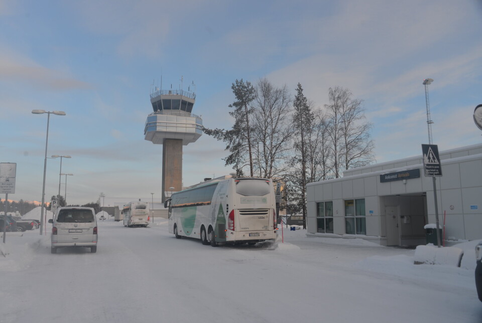 BARDUFOSS: Tåret på Bardufoss flyplass meldte søndag kveld at det hadde vært observert droner i tilknytning til flyplassen. Bildet er fra vinteren 2023.