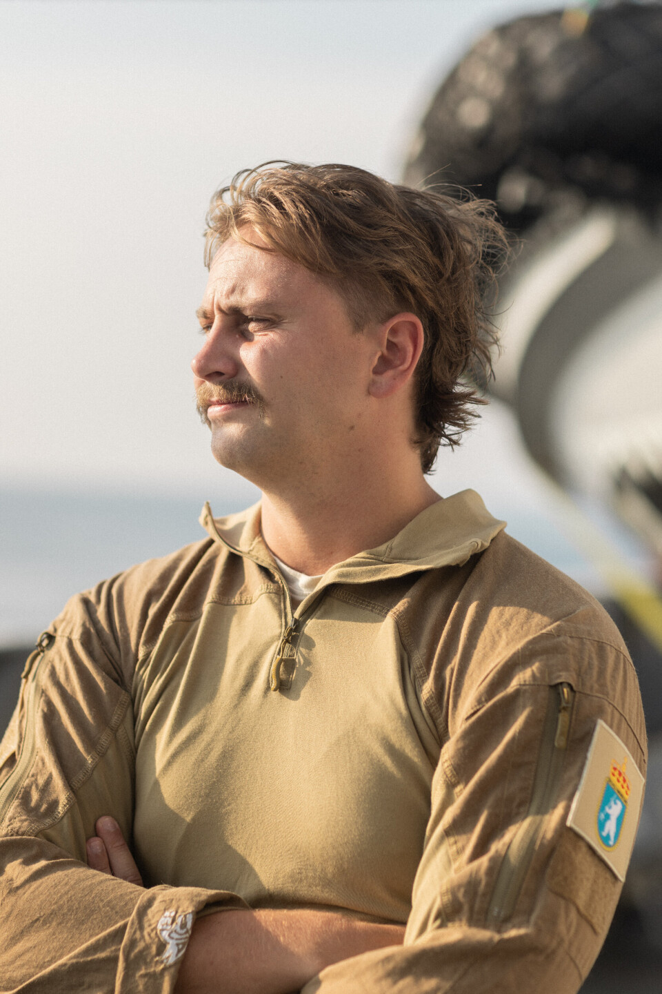 RAUST I NAKKEN: Hallvard med mullet. En av fordelene med litt lengde bak kan være lavere risiko for å bli solbrent i nakken i Stillehavet.