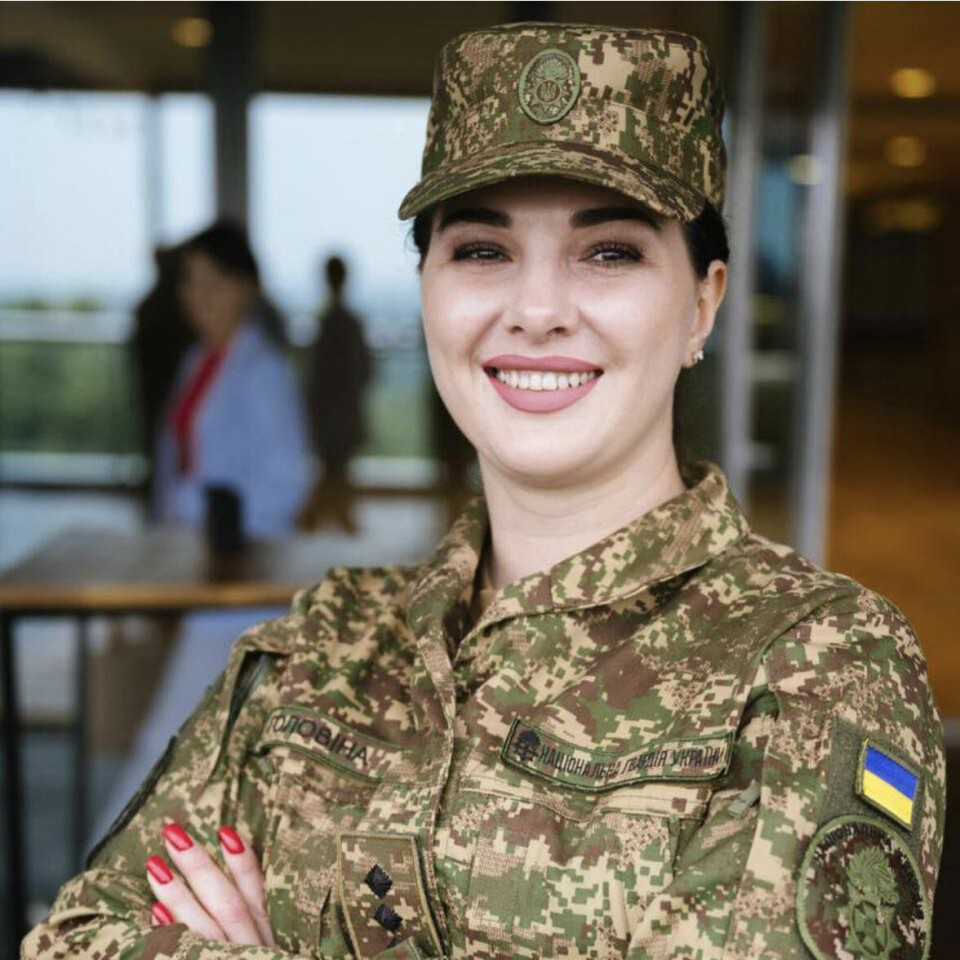 VOKSENDE BEHOV: Oberst Marharyta Holovina som er leder av psykologisk støtte i den ukrainske nasjonalgarden, sier behovet er voksende.