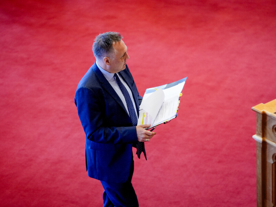 FORSVARSMINISTER: Forsvarsminister Tore O. Sandvik (Ap) fikk i mai spørsmål i Stortingets spørretime om hvordan han har fulgt opp initiativet fra veteranorganisasjonene.
